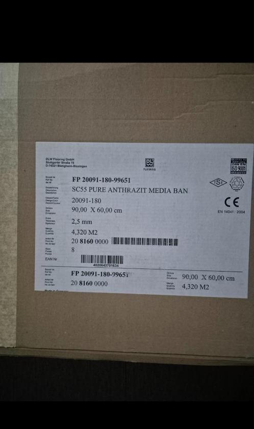 PVC Tegels, Huis en Inrichting, Stoffering | Vloerbedekking, Nieuw, Overige typen, Zwart, 10 tot 25 m², Ophalen