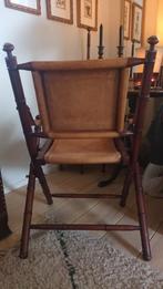 Regisseursstoel teak met leer, Ophalen of Verzenden