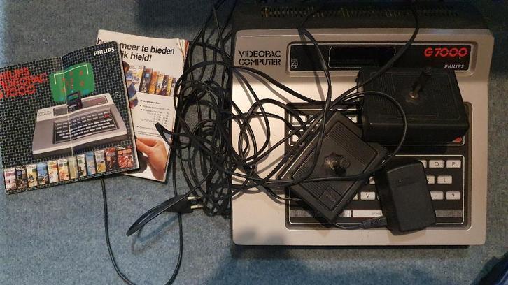 Philips Videopac G7000 + 19 spellen., Computers en Software, Vintage Computers, Ophalen of Verzenden