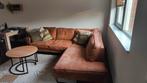 Cognac leren hoekbank Seats and Sofas, Ophalen, Zo goed als nieuw, Leer, Industrieel
