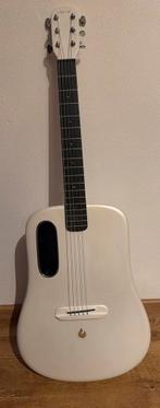 Lava ME3 38" Witte Carbon Gitaar - Nieuwstaat!, Ophalen, Zo goed als nieuw, Western- of Steelstringgitaar, Met koffer