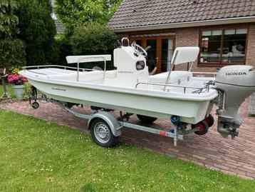 skiff sea ray sundancer 16 skiff console met honda 20pk + tr beschikbaar voor biedingen