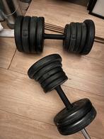 Verstelbare Dumbbell set Physionics (met stalen halterstang), Ophalen, Gebruikt, Armen, Halterset