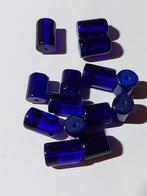 Mooie donkerblauwe staaf glaskralen 12 mm, Hobby en Vrije tijd, Kralen en Sieraden maken, Kraal, Verzenden