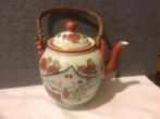 Oude theepot met Chinese afbeelding, Ophalen of Verzenden