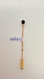 Gouden revers speld met afsluitend dopje. 14 karaat goud., Verzenden, Goud