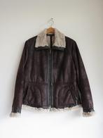 Frank Walder kunstleren Lammy Coat jack, bruin jasje maat 42, Bruin, Maat 42/44 (L), Ophalen of Verzenden, Zo goed als nieuw