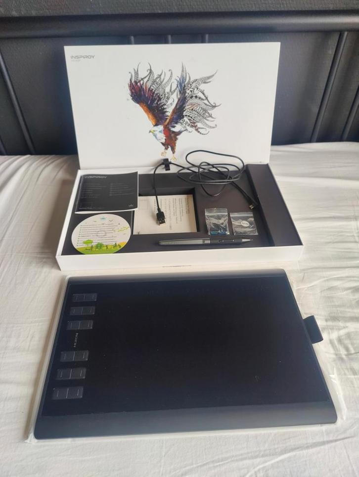 Huion Inspiroy H1060p Pen Tablet / Tekentablet, Computers en Software, Tekentablets, Zo goed als nieuw, Bedraad, Ophalen of Verzenden