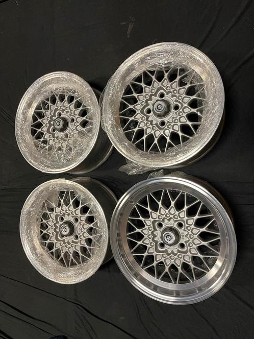 Set originele bbs mahle velgen 15 inch 4x100 bmw e21 e30, Auto-onderdelen, Banden en Velgen, Velg(en), Zomerbanden, 15 inch, 195 mm