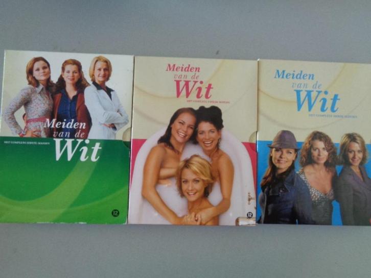 Meiden van de Wit - Complete driedelige serie op dvd, Cd's en Dvd's, Dvd's | Tv en Series, Zo goed als nieuw, Drama, Boxset, Vanaf 12 jaar