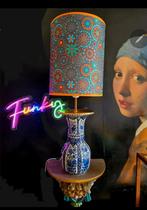 Uniek exemplaar. Delftsblauwe vaas lamp, Ophalen of Verzenden, Zo goed als nieuw, Minder dan 50 cm