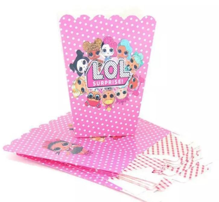 Leuke traktatie LOL popcorn doosjes, nieuw, Hobby en Vrije tijd, Feestartikelen, Nieuw, Feestartikel, Verjaardag, Ophalen of Verzenden