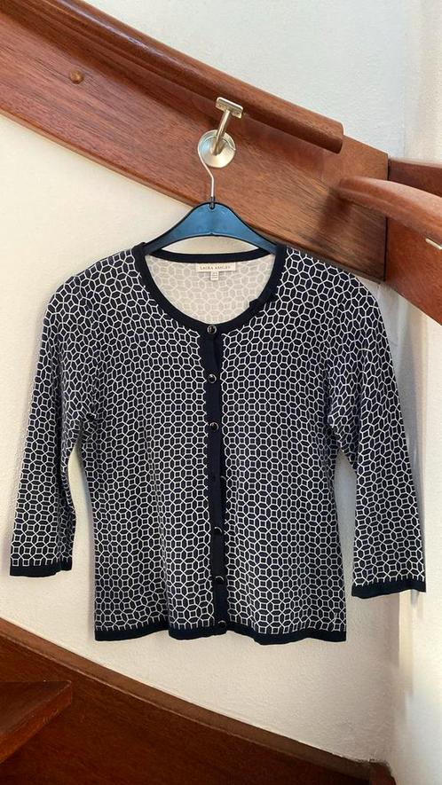 Laura Asley vest maat 40 eyecatcher!!!!, Kleding | Dames, Truien en Vesten, Zo goed als nieuw, Maat 38/40 (M), Blauw, Ophalen of Verzenden