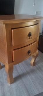 Goudkleurig mangohout kastje - 50x37x26 cm, Ophalen of Verzenden