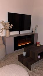 Tv meubel met elektrische haard, Ophalen of Verzenden, Zo goed als nieuw, Vrijstaande haard, Elektrische haard