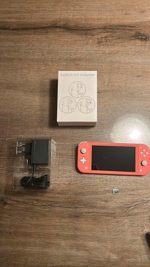 ️ Nintendo switch lite ||  roze/coral || accessoires, Spelcomputers en Games, Spelcomputers | Nintendo Switch Lite, Zo goed als nieuw