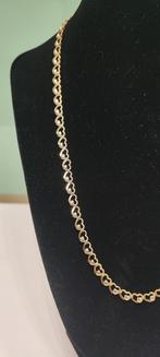 Gouden hartjes ketting met armband 14k, Ophalen, Zo goed als nieuw, Goud, Goud