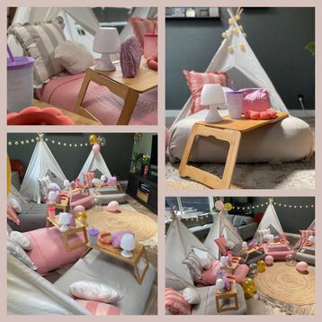 Kinderfeestje slaapfeestje complete tipi’s te huur beschikbaar voor biedingen