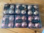 24 kunsstof kerstballen goud 12 koper/rose  12, Ophalen of Verzenden, Gebruikt