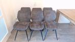 6 Eettafelstoelen - Set, Huis en Inrichting, Stoelen, Gebruikt, Ophalen of Verzenden, Metaal, Vijf, Zes of meer stoelen