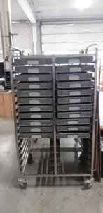 double trolley with trays x2, Ophalen, Gebruikt, Overige typen