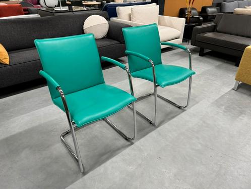 2 Nieuw Leolux Freyr eetkamerstoelen Lagoon design stoel, Huis en Inrichting, Stoelen, Nieuw, Twee, Overige kleuren, Ophalen of Verzenden