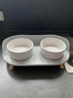 Dubbele keramische voerbak hond, Ophalen, Zo goed als nieuw