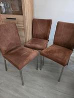 3x bruin stoelen eetkamerstoel H&H Henders en Hazel, Ophalen, Zo goed als nieuw, Bruin, Drie