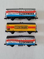 3 Nette Fleischmann N-spoor wagons, Hobby en Vrije tijd, Modeltreinen | N-Spoor, Fleischmann, Gebruikt, Ophalen of Verzenden, Wagon