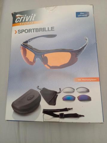 NIEUWE CRIVIT SPORTBRIL MET VERWISSELBARE GLAZEN+HOES  beschikbaar voor biedingen