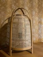 Rotan Tafellamp Bamboe - Sfeervol Licht, Huis en Inrichting, Ophalen of Verzenden, Zo goed als nieuw, Hout, Minder dan 50 cm
