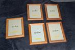 5 Houten Fotolijstjes Xenos 13x18, Minder dan 50 cm, Gebruikt, Ophalen of Verzenden, Minder dan 50 cm