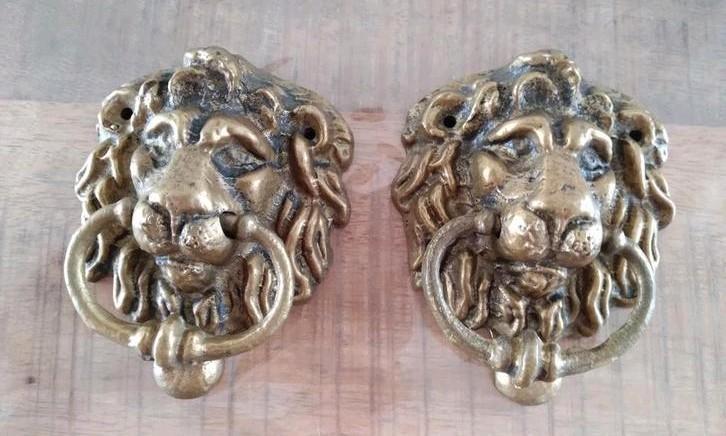 oude deurklopper 'leeuwenkop', Antiek en Kunst, Curiosa en Brocante, Ophalen