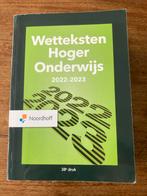 Wetteksten Hoger Onderwijs 2022-2023 - Noordhoff, Diverse auteurs, Ophalen of Verzenden, Zo goed als nieuw, Overige onderwerpen