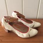 Aparte beige bruine leren pumps met hak van Khrio, maat 39, Pumps, Khrio, Verzenden, Beige