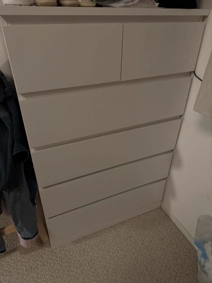 Ikea Malm ladekast met 6 lades ikea zgan, Huis en Inrichting, Kasten | Schoenenkasten, Zo goed als nieuw, Ophalen of Verzenden