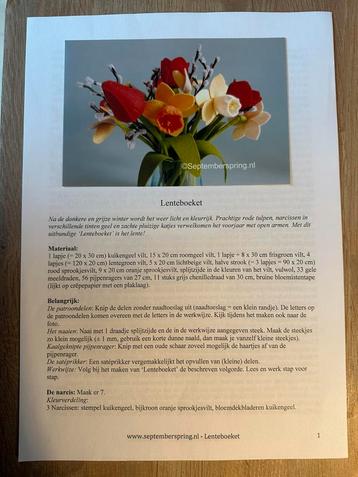 LENTEBOEKET patroon ATELIER SEPTEMBERSPRING tulpen katjes beschikbaar voor biedingen