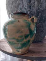 Zeldzame franse aardewerk pot met fantastisch glazuur., Verzenden