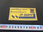 sticker maassluis schoenmaker jan booster sinds 1908, Ophalen, Zo goed als nieuw