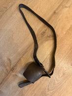 Vintage grote oude koebel koe koeienbel leren riem, Ophalen of Verzenden