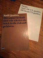 Audi Quattro Brochure Set, Ophalen of Verzenden, Gelezen, Audi, Audi