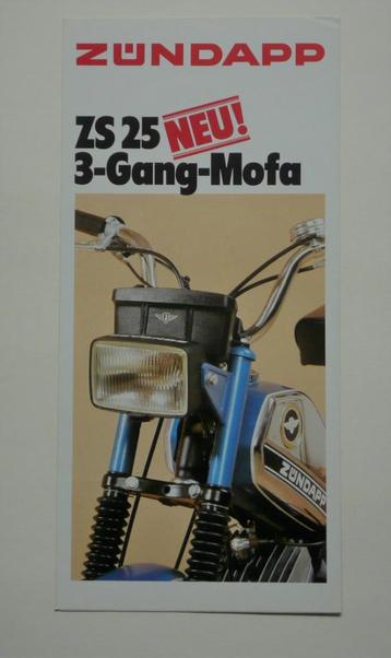 Zündapp Folder (1980) met Mofa ZS 25 (14 x 30 cm./6 blz.)
