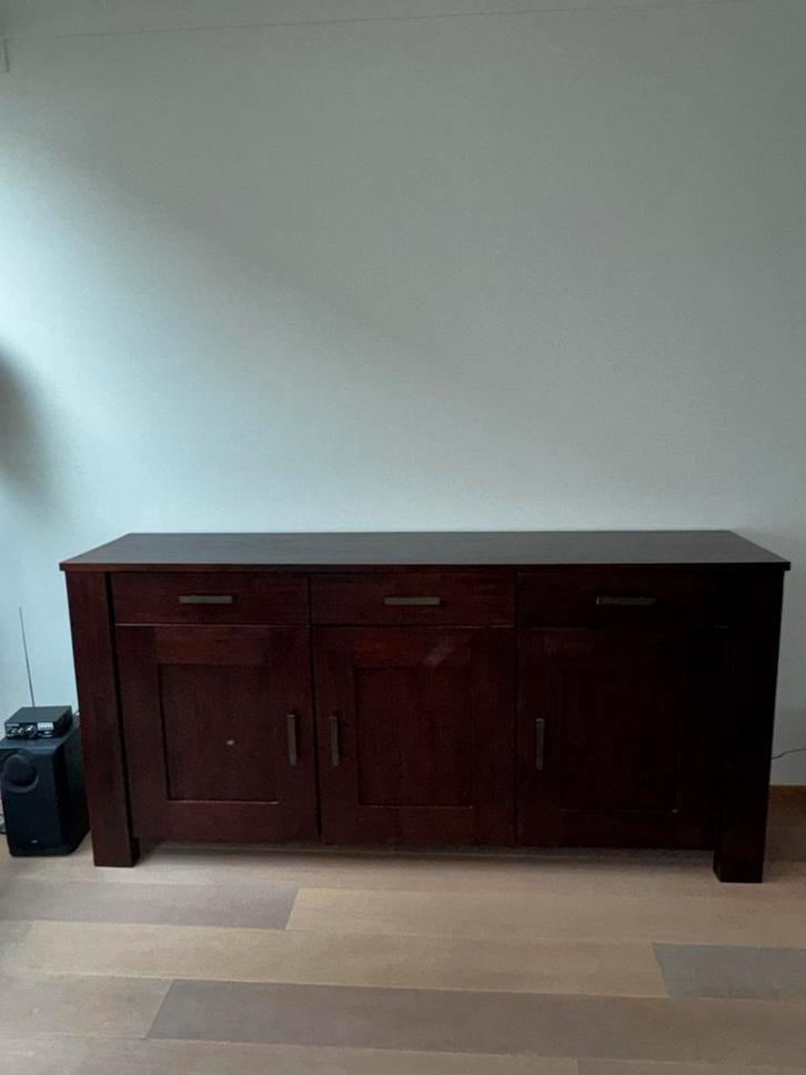 Mooie houten dressoir, Huis en Inrichting, Kasten | Buffetkasten, Gebruikt, 100 tot 150 cm, 150 tot 200 cm, 25 tot 50 cm, Met lade(s)