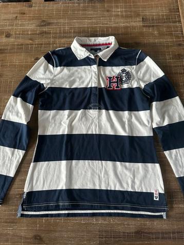Blauw/wit gestreept dames polo Tommy Hilfiger  beschikbaar voor biedingen