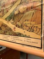 Schoolplaat 'tempel van Jeruzalem' - vintage retro poster, Ophalen, Geschiedenis