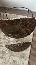 Groot marmerblad  – beschadigd - doormidden, Overige materialen, Gebruikt, 200 cm of meer, Minder dan 50 cm