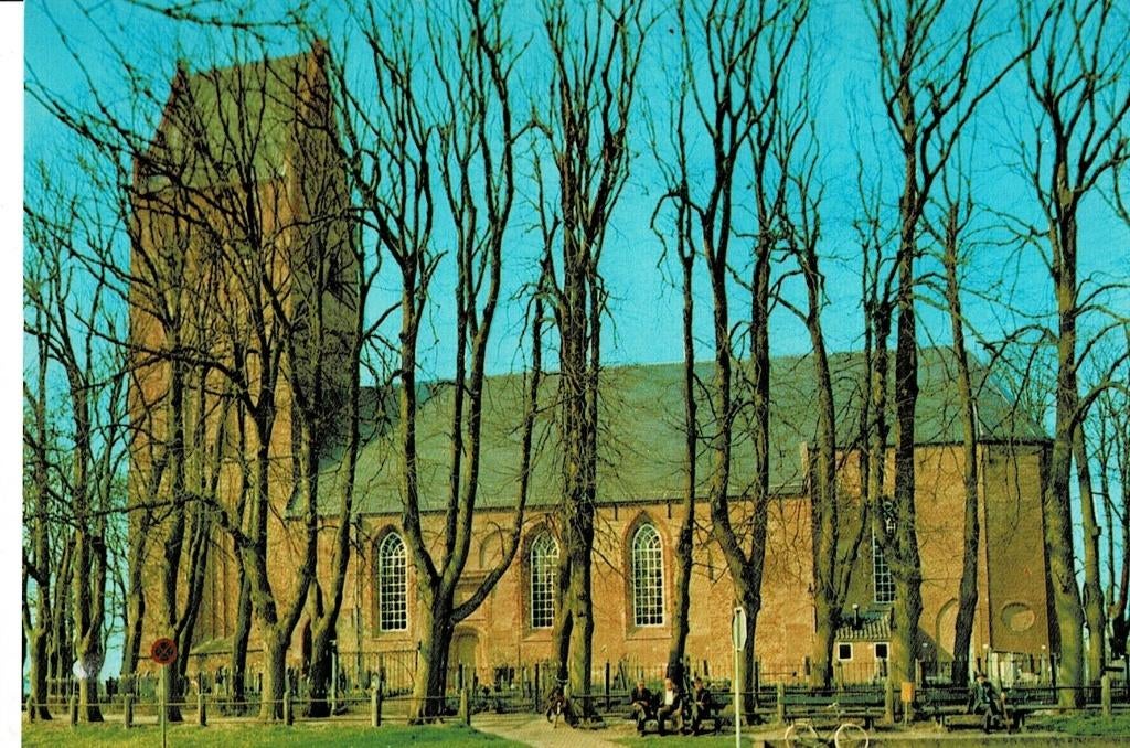 Stiens, Kerk, Verzamelen, Ansichtkaarten | Nederland, Ophalen of Verzenden, Ongelopen, Friesland