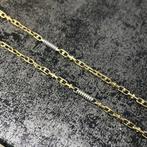 14 karaat gouden ketting massief schakel monte carlo, Sieraden, Tassen en Uiterlijk, Kettingen, Ophalen of Verzenden, Nieuw, Goud