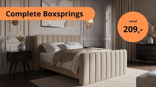 ACTIE  Complete Boxsprings vanaf 209,- (op voorraad!), Huis en Inrichting, Slaapkamer | Boxsprings, Nieuw, 180 cm, 200 cm, Tweepersoons