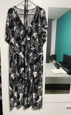 Dames zwart witte tuniek met ceintuur maat 48 zomer jurkje, Ophalen of Verzenden, Zo goed als nieuw, Zwart, Jurk